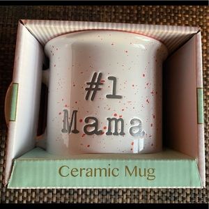 Ceramic Cookie & Co. Coffee Mug 
“ #1 Mama“ , 15oz ceramic coffee mug